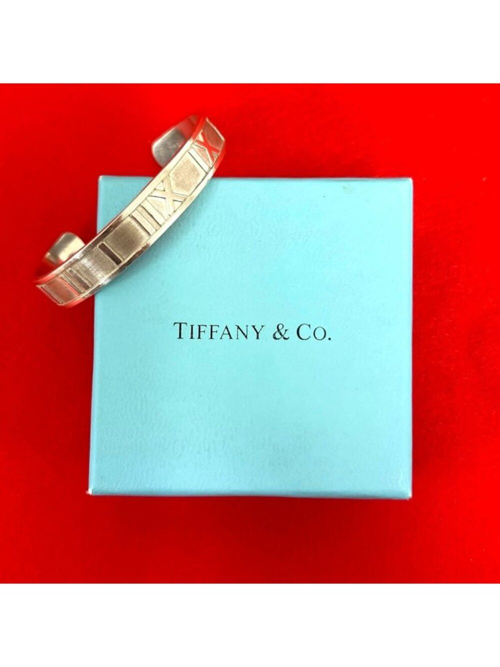 Tiffany & Co Atlas Bangle 925 Sterling Silver Bracelet